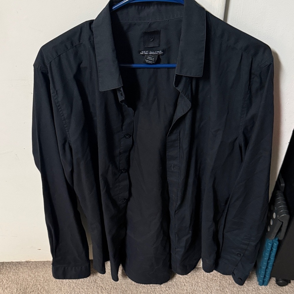 H&M Men's Classic Black Shirt Jacket